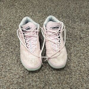Women's Light Pink Lace-Up Athletic Sneakers